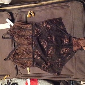 Black lace bodysuit